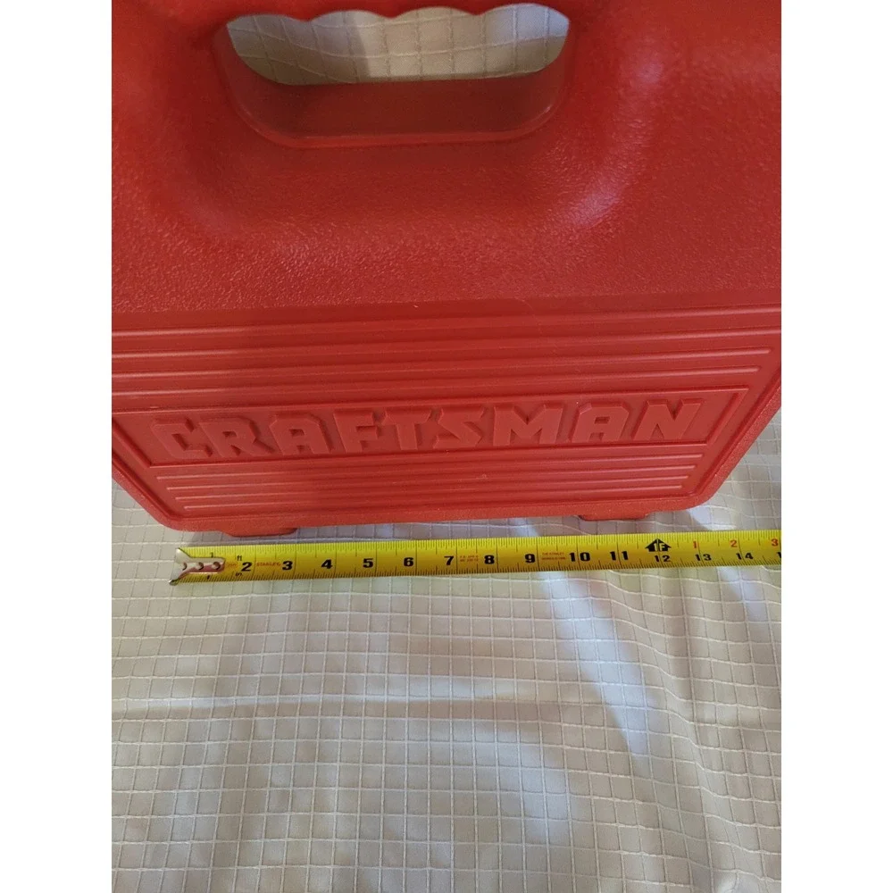 Craftsman Red Hard Plastic Power Tool Carrying Case Storage Box with Handle